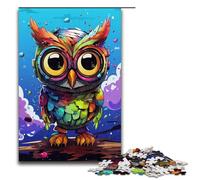 Puzzle da 1000 pezzi per adulti Baby Robot Owl di Splatters Un sacco di puzzle spessi e colorati giochi rilassanti per famiglie antistress sfida difficile 75x50 cm