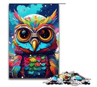 Puzzle da 1000 pezzi per adulti Baby Robot Owl di Splatters Un sacco di puzzle spessi e colorati per bambini Gioco educativo in legno per adulti 75x50 cm