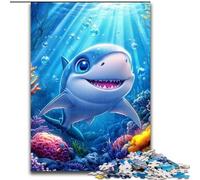 Puzzle da 1000 pezzi per adulti Baby Shark, gioco di giocattoli, ogni pezzo è unico - gioco divertente e stimolante per tutta la famiglia, adatto a bambini dai 14 anni dimensioni 26x38cm