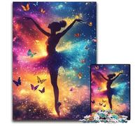 Puzzle da 1000 pezzi per adulti, ballerina di danza classica, puzzle in legno, antistress, per trascorrere il tempo in casa, un'opera d'arte per bambini dai 14 anni in su, 50x75cm