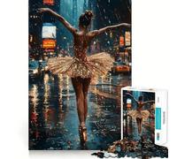 Puzzle da 1000 pezzi per adulti "Balletto sotto la pioggia",assemblaggio preciso,divertente,gioco intelligente,regalo,momento di pace,decorazione per compleanno,regalo (38x26cm)