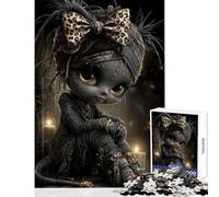 Puzzle da 1000 pezzi per adulti bambola voodoo mummia leopardo giocattoli per la decorazione della casa regali di compleanno gioco pratico adatto per la decorazione del desktop dimensioni 38x52cm