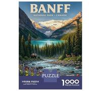 Puzzle Da 1000 Pezzi Per Adulti Banff National Park Canada Landscape Art Puzzle Per Adulti Giocattoli Antistress Sfida Difficile Regali Unici Per Compleanno E Natale 70x50cm/1000pcs