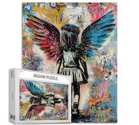 Puzzle da 1000 pezzi per adulti Banksy ali d'angelo pittura puzzle bambina 1000 pezzi puzzle per impegnativo gioco di attività familiari street pop art puzzle fai da te decorazione da parete regali