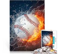 Puzzle da 1000 pezzi per adulti baseball Giocattoli che creano dipendenza e sfidano l'intelligenza del cervello Decorazione d'arte per la casa 38x26cm