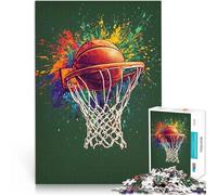 Puzzle da 1000 pezzi per adulti Basket Sport colorato Antistress Vacanza in patria Uccidere il tempo Migliorare l'amore tra le coppie 70x100cm