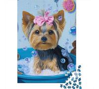 Puzzle Da 1000 Pezzi Per Adulti Bath Time Fun for Puppies Puzzle Per Adulti Gioco Pratico Decorazione Da Parete Ottimo Regalo Per I Giocatori 38x26cm/1000pcs