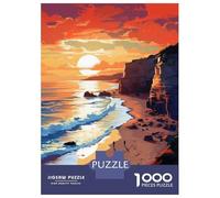 Puzzle Da 1000 Pezzi Per Adulti Beach Sunset Landscape Puzzle Per Adulti Giochi Rilassanti Difficili Opportunità Di Gioco Impegnative Come Regali Per Tutta La Famiglia 52x38cm/1000pcs