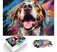 Puzzle da 1000 pezzi per adulti Beagle Brain Teaser Game Aiuta il cervello ad allenare i giocattoli avvincenti per promuovere la pazienza 26 x 38 cm