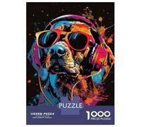 Puzzle Da 1000 Pezzi Per Adulti Beagle Colorful Puzzle Per Adulti Gioco Rompicapo Assemblaggio Di Modelli Difficile E Impegnativo 52x38cm/1000pcs