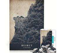 Puzzle da 1000 pezzi per adulti, Beirut, Libano, giochi per famiglie, decorazione perfetta, compleanno e Natale 38x26cm