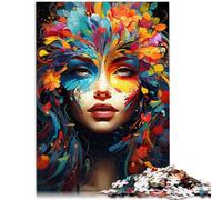 Puzzle da 1000 pezzi, per adulti, bella ragazza, divertimento in famiglia, sfida l'intelligenza cerebrale, giocattolo avvincente, adolescenti a partire dai 14 anni, 26 x 38 cm