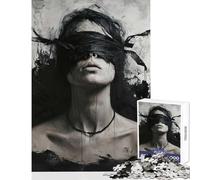 Puzzle da 1000 pezzi per adulti bellezza cieca giocattoli antistress regalo per compleanni gioco impossibile con poster abbinato e foglio di quiz dimensioni 38x52cm