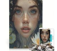 Puzzle da 1000 pezzi per adulti, bellezza floreale, gioco impossibile, interazione genitore-figlio, lista dei desideri con Babbo Natale 38x52cm