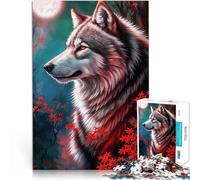Puzzle da 1000 pezzi per adulti Bellezza mitica Alpha Wolf giochi divertenti per famiglie con pezzi completamente interconnessi di forma casuale 75x50cm