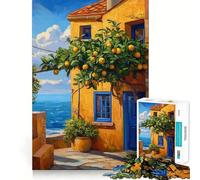 Puzzle da 1000 pezzi per adulti,bellissima casa da dipingere,gioco di precisione,divertente e intelligente,regalo per momenti di pace,decorazione per compleanno (50x75cm)