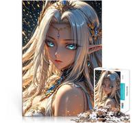 Puzzle da 1000 pezzi per adulti Bellissima regina degli elfi Giocattoli di gioco impegnativi è ideale come regalo per tutta la famiglia 38x26cm