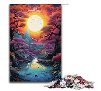 Puzzle da 1000 pezzi per adulti bellissimi e colorati paesaggi giapponesi puzzle in legno per adulti gioco educativo sfida giocattolo 1000 pezzi (38x26 cm)