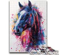 Puzzle da 1000 pezzi per adulti, bellissimi giocattoli da gioco con cavalli Ogni pezzo è unico Gioco stimolante e divertente per tutta la famiglia, 26x38cm
