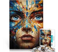 Puzzle da 1000 pezzi per adulti Bellissimi occhi per il giocattolo di sfida del gioco educativo Migliorare l'amore tra le coppie 52x38cm