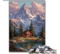 Puzzle da 1000 pezzi per adulti Bellissimi puzzle a tema baita per adulti 1000 puzzle impegnativi per adolescenti, perfetti come decorazione per la casa o come regalo (dimensioni 26x38cm)