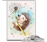 Puzzle da 1000 pezzi per adulti, bellissimi ricci acquerellati, puzzle impossibili per adulti, dimensioni 26x38cm, per adolescenti e famiglie, decorazioni fai da te perfette e sfide stimolanti.