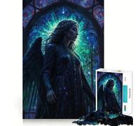 Puzzle da 1000 pezzi per adulti,bellissimo angelo della morte oscura,bordo perfetto,gioco cognitivo,regalo,gioco di ozio,attività per compleanno (38x52cm)
