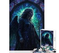 Puzzle da 1000 pezzi per adulti bellissimo angelo della morte oscuro decorazione per la casa giocattoli fantastici regali e giochi gioco pratico ogni pezzo è unico - dimensioni 50x75cm