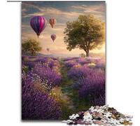 Puzzle da 1000 pezzi per adulti Bellissimo campo di lavanda in cartone 26X38CM Perfetto per il divertimento in famiglia a Natale, Ringraziamento, Compleanni e Pasqua