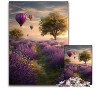 Puzzle da 1000 pezzi per adulti, bellissimo campo di lavanda, puzzle in legno, giochi, giocattoli, regalo, compleanno unico e regali per bambini dai 14 anni in su, 50x75cm