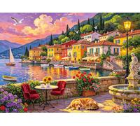 Puzzle da 1000 pezzi per adulti, bellissimo lago di Comer