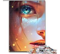 Puzzle da 1000 pezzi per adulti bellissimo occhio luminoso in legno ideale per divertimento in famiglia relax e regali di festa 50x75cm attività per adulti e famiglie regalo fai da te per la casa.