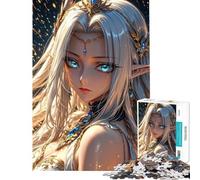 Puzzle da 1000 pezzi per adulti bellissimo puzzle della regina degli elfi gioco divertente e antistress difficile e stimolante (dimensioni 38x52cm)