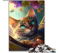 Puzzle da 1000 pezzi per adulti. Bellissimo puzzle Ocelot per adulti, dimensioni 50x75cm. Un rompicapo fai da te stimolante per adolescenti.