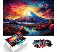 Puzzle da 1000 pezzi per adulti, Berg Fuji prima del tramonto, puzzle come regalo, collezione di artisti, adatto per ragazzi dai 14 anni in su, 26 x 38 cm