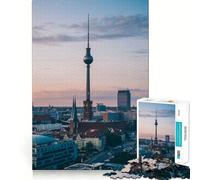 Puzzle da 1000 pezzi per adulti,Berlino,Torre della TV,Taglio netto,Arte,Gioco di abilità creativa,Gioco per il tempo libero,Regalo di Natale rilassante (38x52cm)