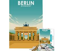 Puzzle da 1000 pezzi per adulti Berlino vintage viaggi arte gioco rilassante sfida per la mente e l'intelligenza giocattolo avvincente regalo di compleanno per divertimento in famiglia (75x50cm)
