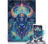Puzzle da 1000 pezzi per adulti Bestia mitologica Toro per il giocattolo di sfida del gioco educativo Gioco educativo per compleanno e Natale 70x100cm