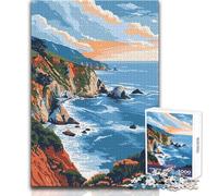 Puzzle da 1000 pezzi per adulti Big Sur Beach Coast Art Toys Educational Games Perfect Decoration Gift Ideas Size 50x75cm