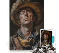 Puzzle da 1000 pezzi per adulti "Billy the Kid il cowboy", gioco rompicapo, regalo di compleanno, adatto come decorazione da scrivania 38x52cm