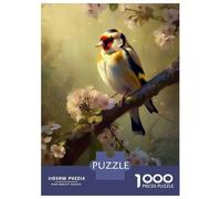 Puzzle Da 1000 Pezzi Per Adulti Bird Goldfinch Beautiful Puzzle Per Adulti Gioco Rompicapo Assemblaggio Di Modelli Difficile E Impegnativo 52x38cm/1000pcs