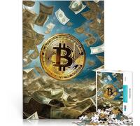 Puzzle da 1000 pezzi per adulti Bitcoin Criptovaluta Difficile da completare ma divertente e umoristico perché è ideale come regalo per tutta la famiglia 38x26cm