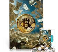 Puzzle da 1000 pezzi per adulti Bitcoin Criptovaluta Difficile da completare ma divertente e umoristico perché è ideale come regalo per tutta la famiglia 38x26cm