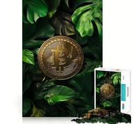 Puzzle da 1000 pezzi per adulti Bitcoin nella giungla Sharp Cut Art Giocattolo creativo per il tempo libero Regalo di Natale rilassante (50x75cm)