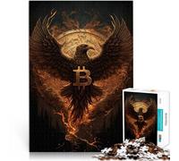 Puzzle da 1000 pezzi per adulti Bitcoin Phoenix Giocattolo educativo intellettuale decomprimente Migliorare l'amore tra le coppie 75x50cm
