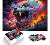Puzzle da 1000 pezzi per adulti bizzarro colorato mostro cartone animato puzzle 26 x 38 cm per alleviare lo stress per rilassarsi a casa e per il passatempo
