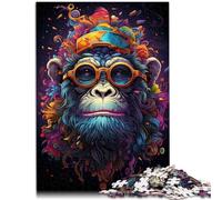 Puzzle da 1000 pezzi per adulti bizzarro colorato scimmia divertente per tutta la famiglia, 26 x 38 cm, gioco educativo per compleanno, Natale, per adolescenti dai 14 anni in su