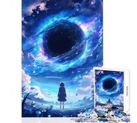 Puzzle da 1000 pezzi per adulti Black Hole World Anime Decorazione per la casa Giocattoli Opera d'arte Regalo Gioco educativo Difficile e sfidante Dimensioni 50x75cm