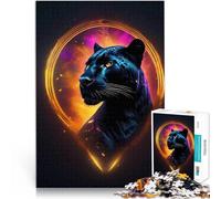 Puzzle da 1000 pezzi per adulti Black Panther Lernspielzeug für die ganze Familie Geeignet für die Schreibtischdekoration70x100cm