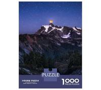 Puzzle Da 1000 Pezzi Per Adulti Blood Moon over Shuksan Puzzle Per Adulti Gioco Pratico Vacanza A Casa Passatempo Riduzione Dello Stress Regali 38x26cm/1000pcs